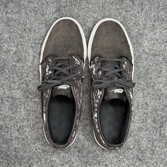 Nike Toki Camo TXT Sneakers Men's Size 10.5 Black Canvas Low Lace Skate Shoes - Picture 8 of 11